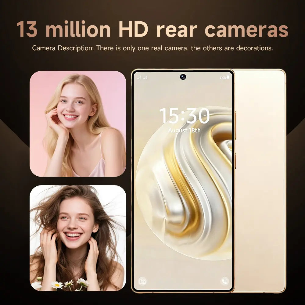 Smartphone, 6.56-Inch, 5MP + 13MP Cameras, 4GB RAM + 32GB Rom,Dual SIM Dual Standby, Supports128Gb SD Card.