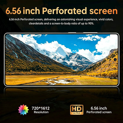 Smartphone, 6.56-Inch, 5MP + 13MP Cameras, 4GB RAM + 32GB Rom,Dual SIM Dual Standby, Supports128Gb SD Card.